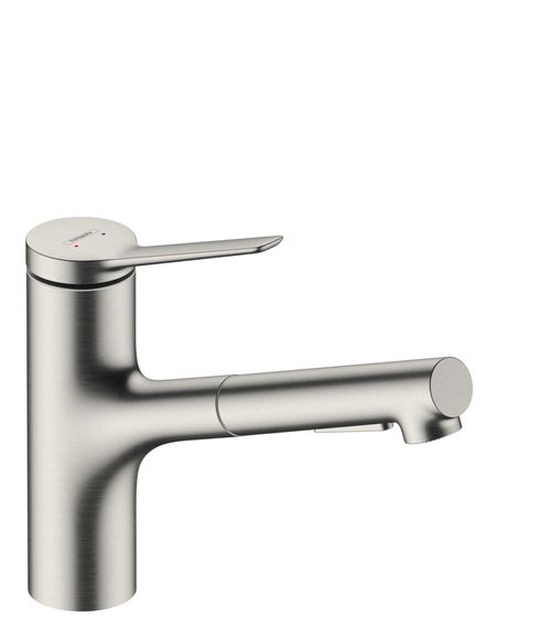 Hansgrohe-HG-Spueltischmischer-150-Zesis-M33-Ausziehbrause-2j-sBox-lite-edelstahl-opt-74803800 gallery number 1